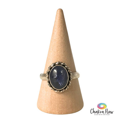 Iolite Sterling Silver Ring Size 8.5