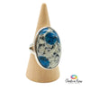 K2 Azurite Sterling Silver Ring Size 7