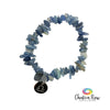 Kyanite Chip Bracelet with Libra Sign