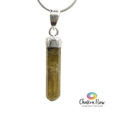 Labradorite Pencil Sterling Silver Pendant