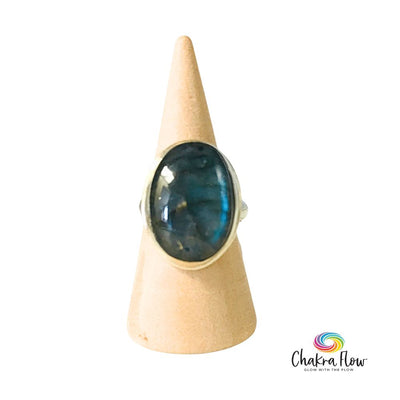Labradorite Sterling Silver Ring Size 6
