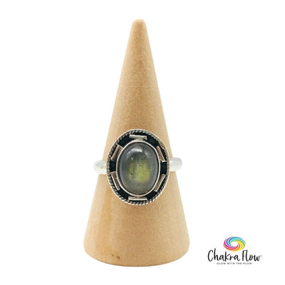 Labradorite Sterling Silver Ring Size 7
