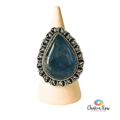 Labradorite Sterling Silver Ring Size 7