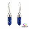 Lapis Lazuli Sterling Silver Pencil Earrings