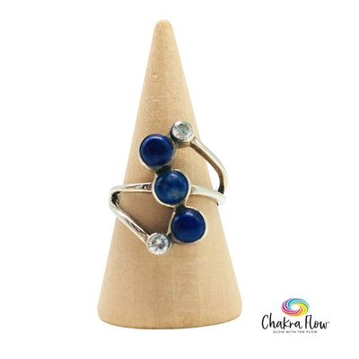 Lapis Lazuli Sterling Silver Ring Size 6.5
