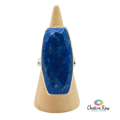 Lapis Lazuli Sterling Silver Ring Size 7.5