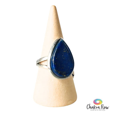 Lapis Lazuli Sterling Silver Ring Size 7