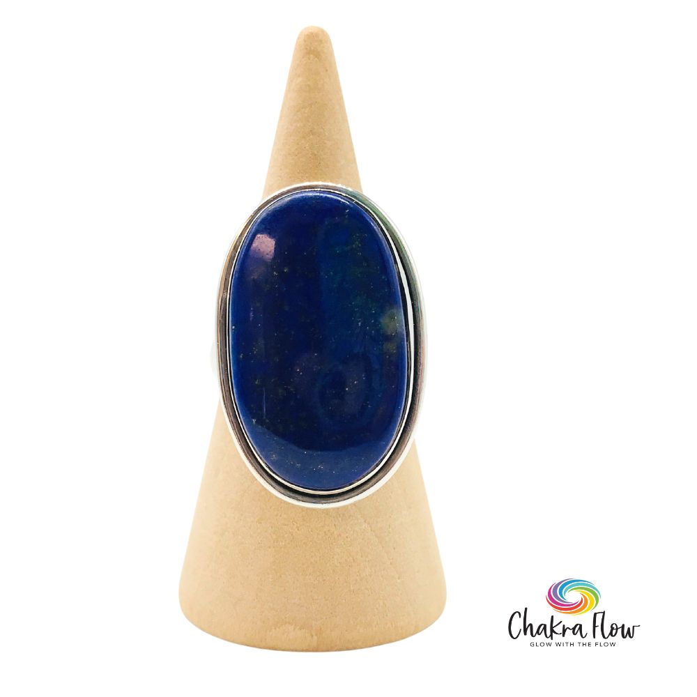 Lapis Lazuli Sterling Silver Ring Size 7