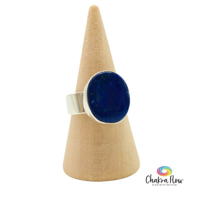 Lapis Lazuli Sterling Silver Ring Size 6.5