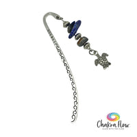 Lapis Lazuli & Sea Turtle Bookmark