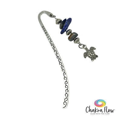 Lapis Lazuli & Sea Turtle Bookmark