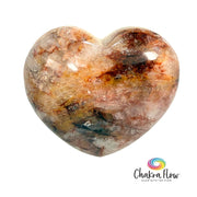 Large Red Hematoid Quartz Heart