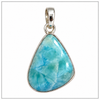 Larimar Sterling Silver Pendant