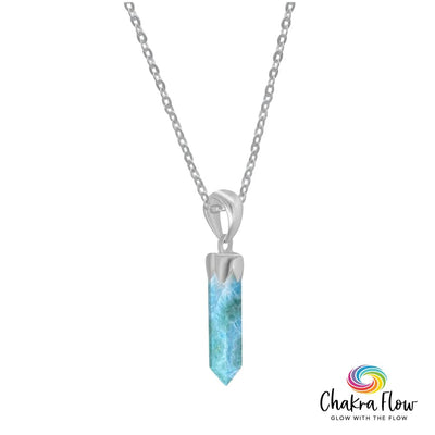 Larimar Sterling Silver Pendant & Chain