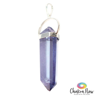 Lavender Aura Quartz Pendant