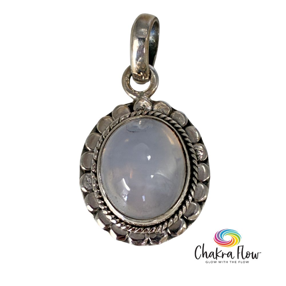 Lavender Quartz Sterling Silver Pendant