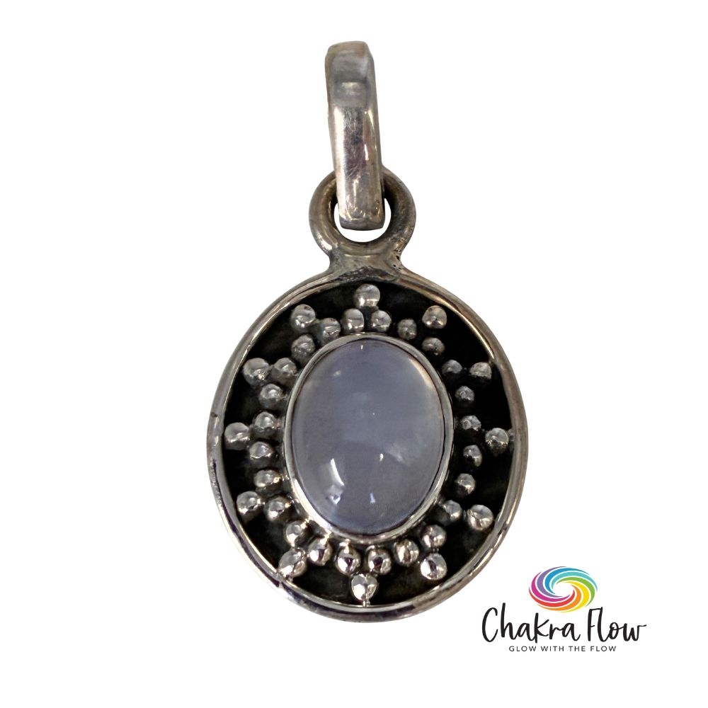 Lavender Quartz Sterling Silver Pendant