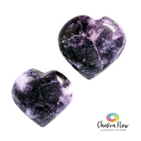 Lepidolite Hearts