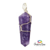 Lepidolite Wire Wrapped Pendant