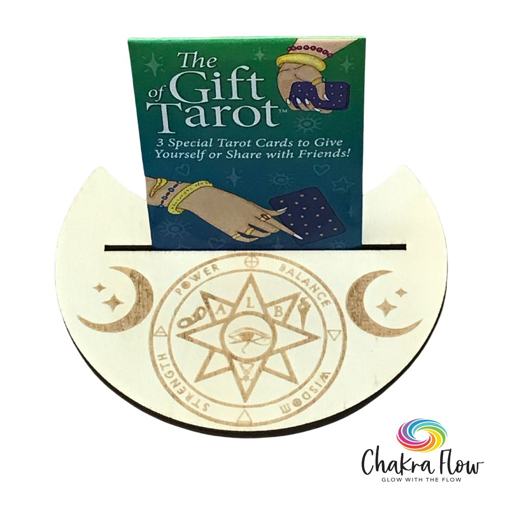 Light Wood Single Tarot Card Display