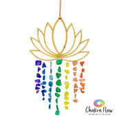 Lotus Bamboo Chakra Beach Glass Wall Decor 