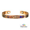 Magnetic Chakra Copper Bracelet