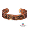 Magnetic Copper Bracelet - Runes
