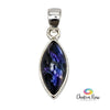 Marquise Style Iolite Sterling Silver Pendant