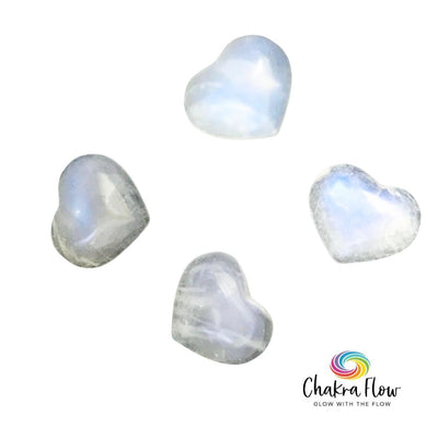 Mini Rainbow Moonstone Heart