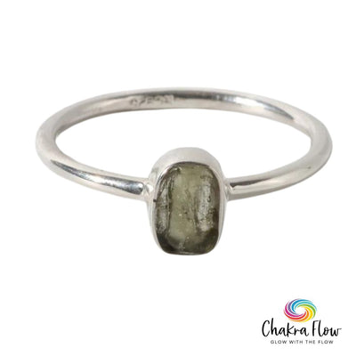 Moldavite Sterling Silver Ring