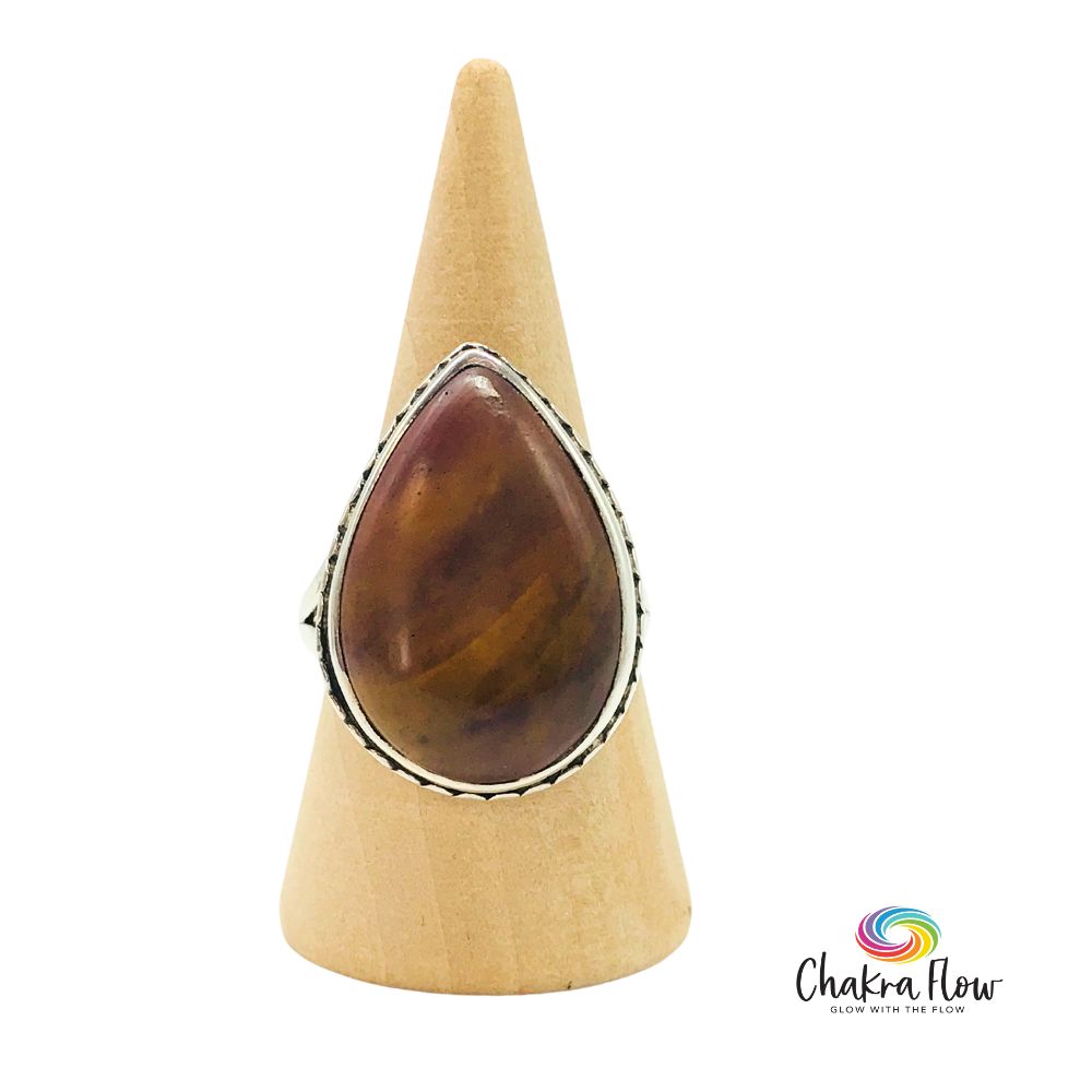 Mookaite Sterling Silver Ring Size 7