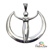 Moon Goddess Sterling Silver Pendant