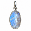 Rainbow Moonstone Sterling Silver Pendant