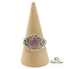 Morganite Sterling Silver Ring Size 8.5