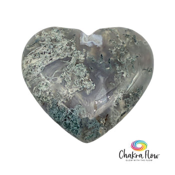 Moss Agate Heart