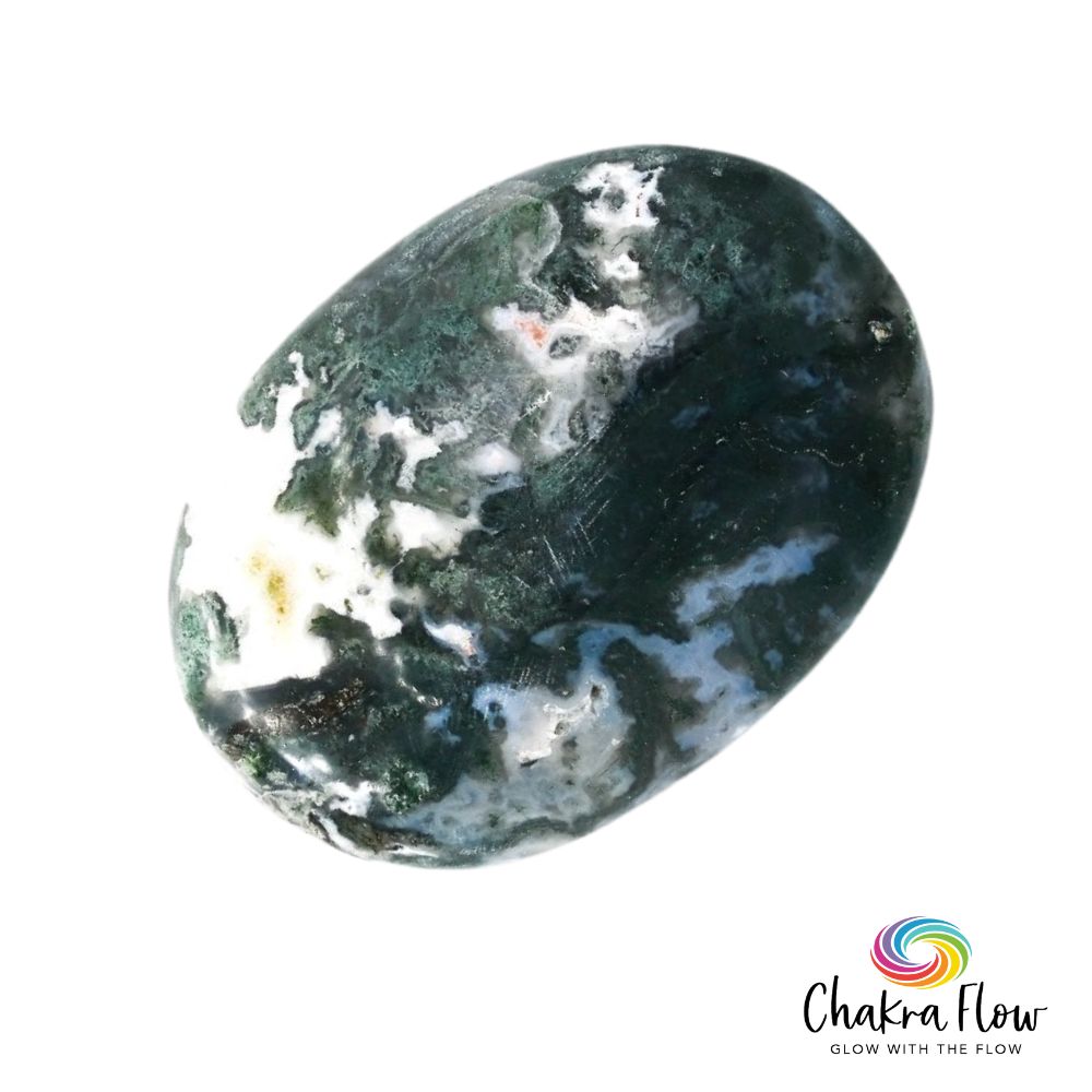 Moss Agate Palm Stone