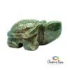 Moss Agate Turtle Figurine