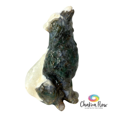 Moss Agate Wolf