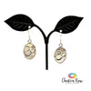 Mother of Pearl OM Sterling Silver Earrings