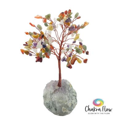 Multi Gem Tree on Amethyst Base