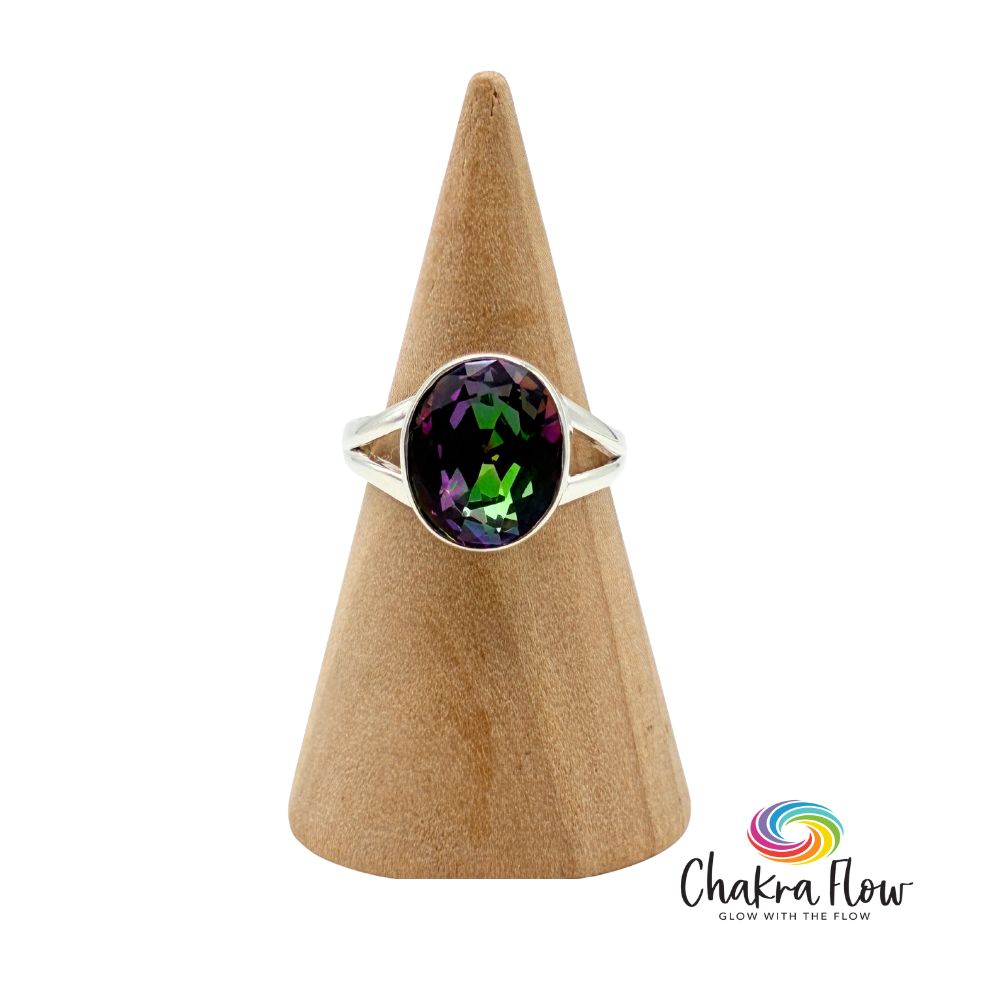 Mystic Topaz Sterling Silver Ring