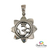 OM Lotus Sterling Silver Pendant