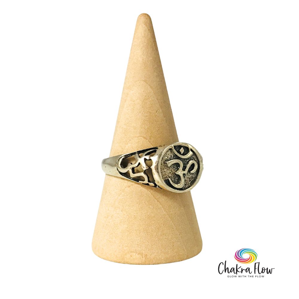 OM Sterling Silver Ring Size 7.5