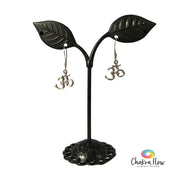Om Symbol Sterling Silver Earrings