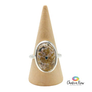 Ocean Jasper Sterling Silver Ring Size 7.75