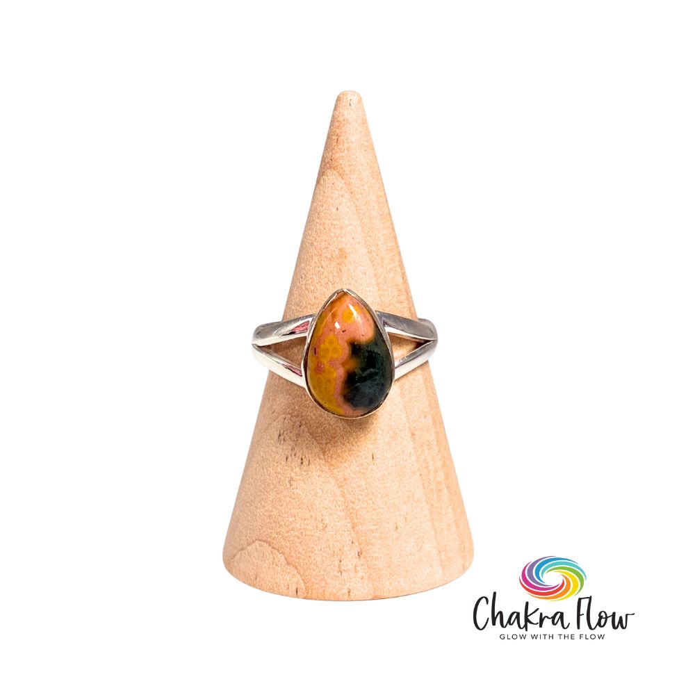 Ocean Jasper Sterling Silver Ring