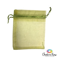 Olive Green Organza Bag