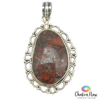 Brecciated Jasper Sterling Silver Pendant