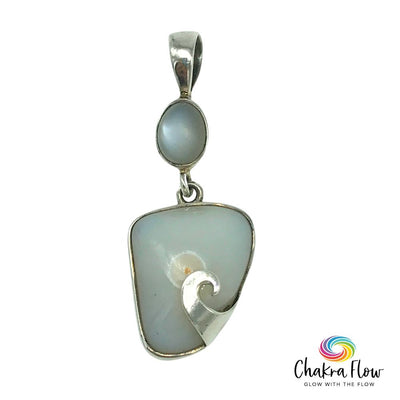 Opal & Agate Sterling Silver Pendant