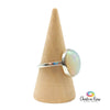 Opal Sterling Silver Ring Size 8 Side View